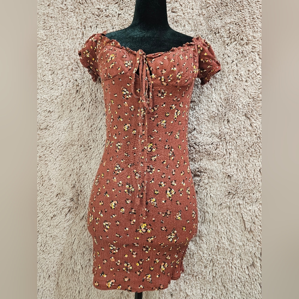 Blush J Off-the-Shoulder Stretchy Mini-Dress - Size S